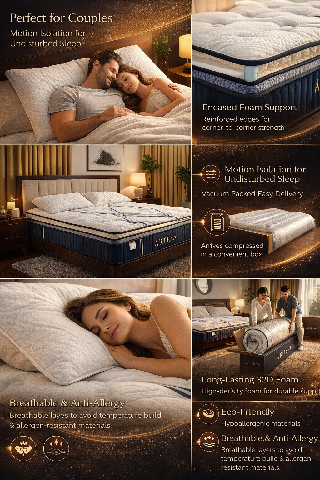 Artesa Dreams Range – Model Art1001 Double Mattress