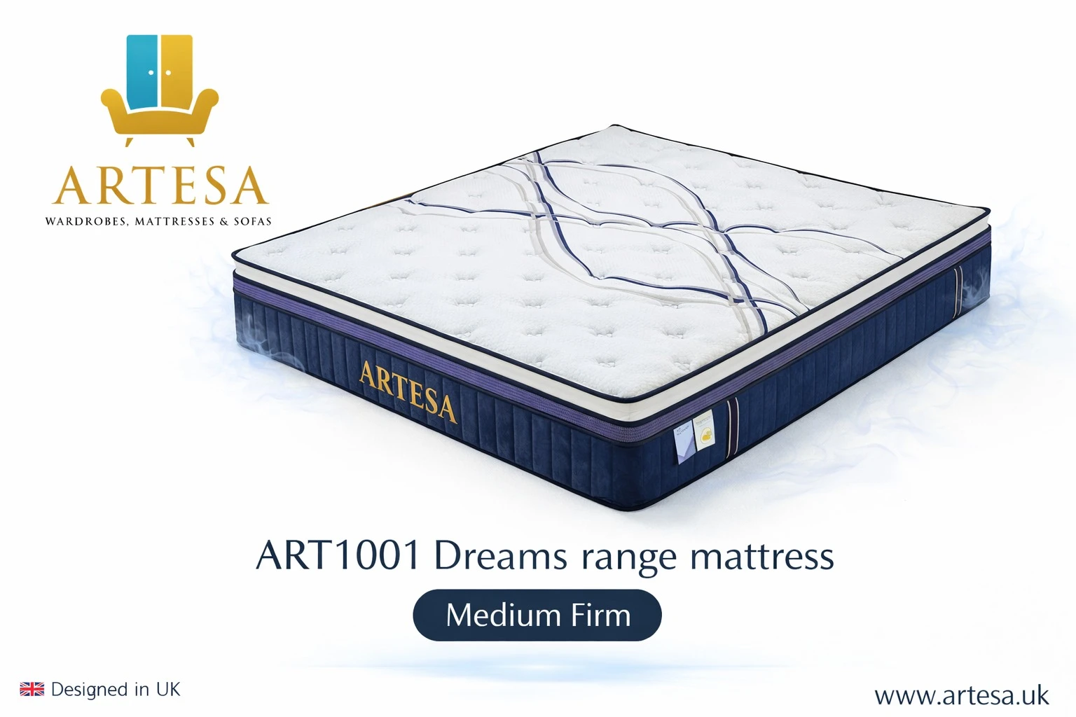 Artesa Dreams Range – Model Art1001 Double Mattress