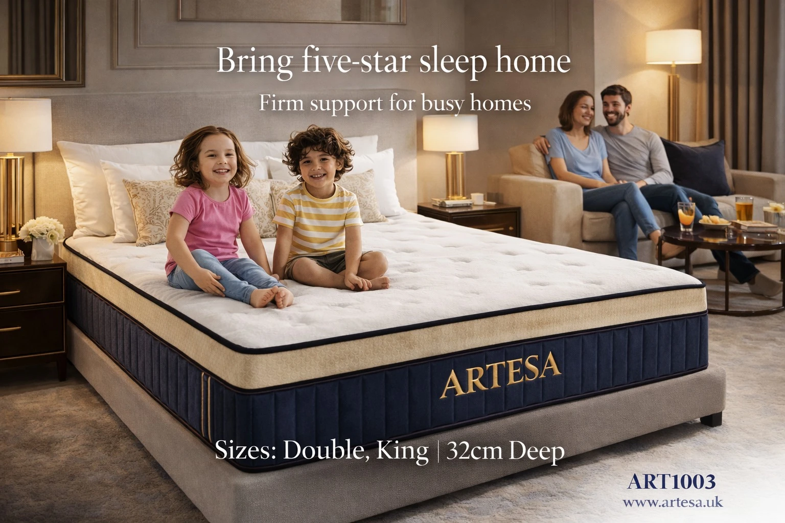 Artesa Soul Medium‑Firm Euro Top Double  Mattress