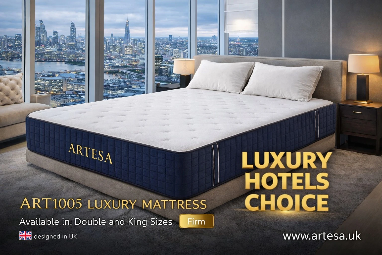 Artesa Royal Double Mattress – Tight Top Firm Support