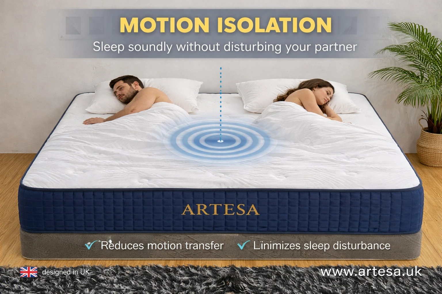 Artesa Royal King Size Mattress – Tight Top Firm Support
