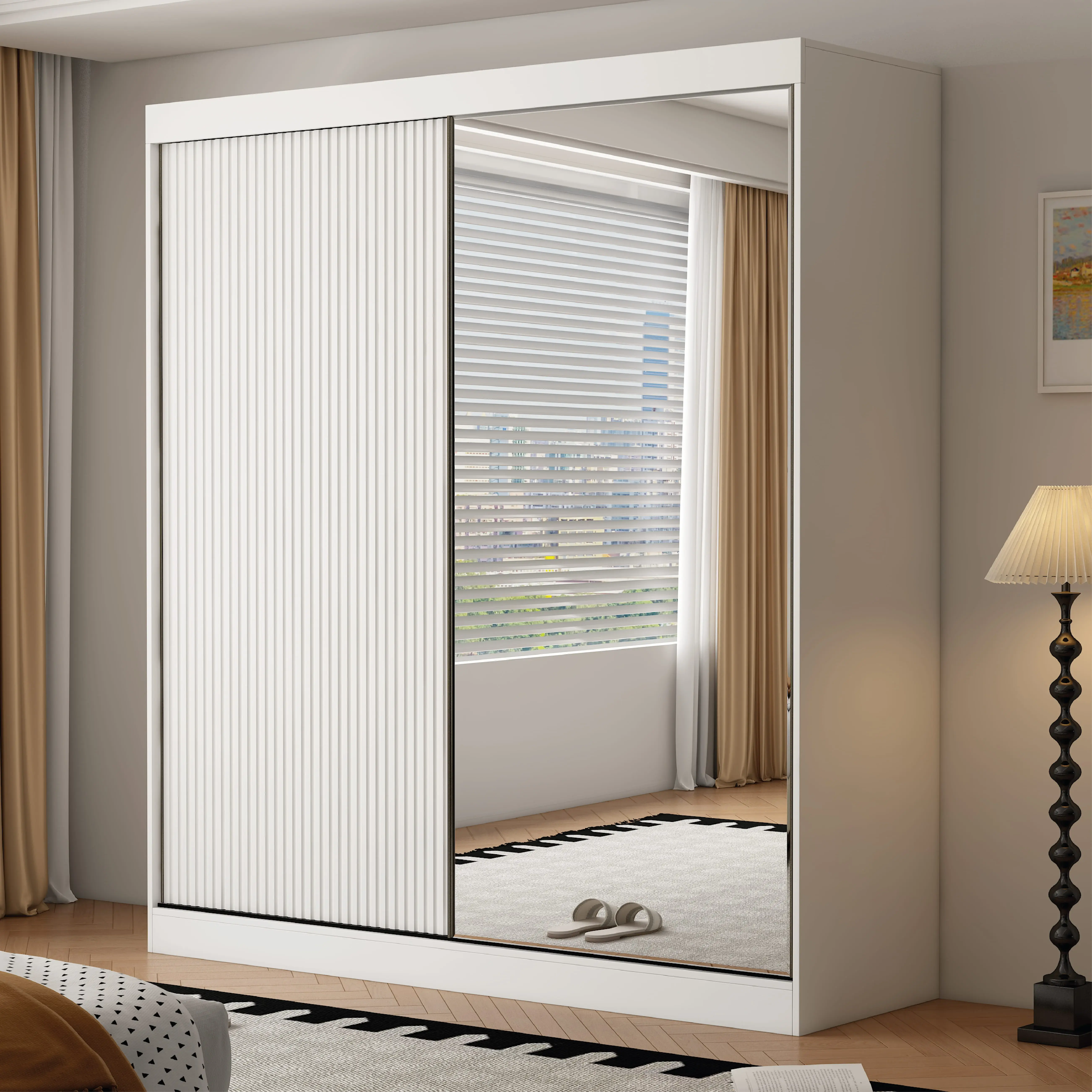 Berlin 2 Door 200CM  sliding wardrobe