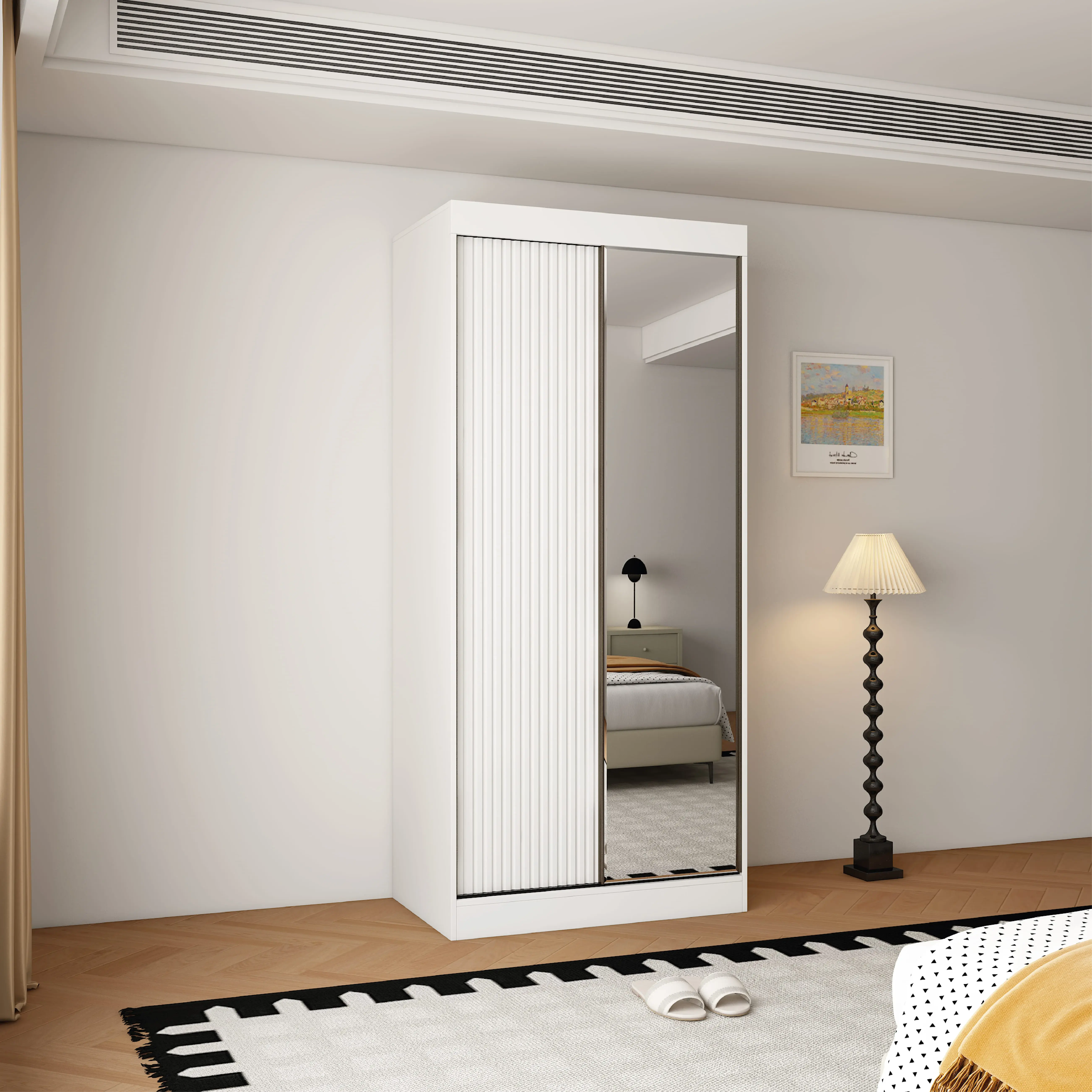 Berlin 2 Door 100CM  sliding wardrobe